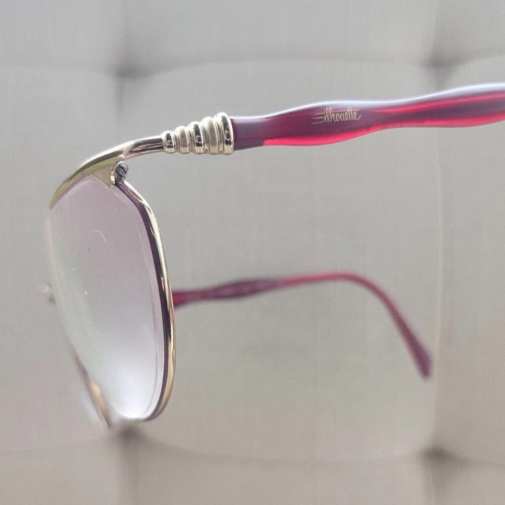 Silhouette Women Glasses/Eyeglasses Frame Reg/Gold Tone M6270 Made in Austria